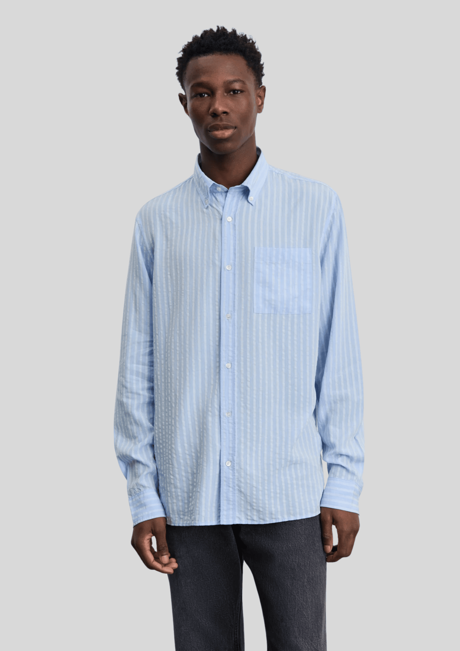 Another Aspect, Skjorte, Another Shirt 1.0, Sky Blue Stripe
