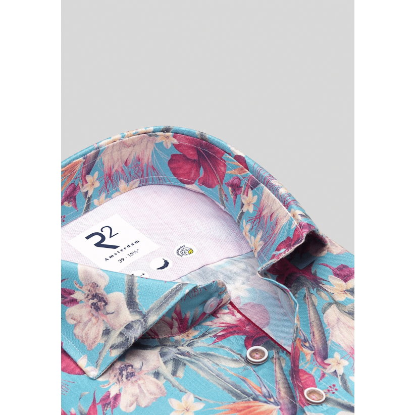 R2SkjorteSSForalViscoseShirtShortSleeve-01