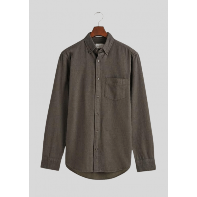 Gant, Skjorte, Herringbone, Green