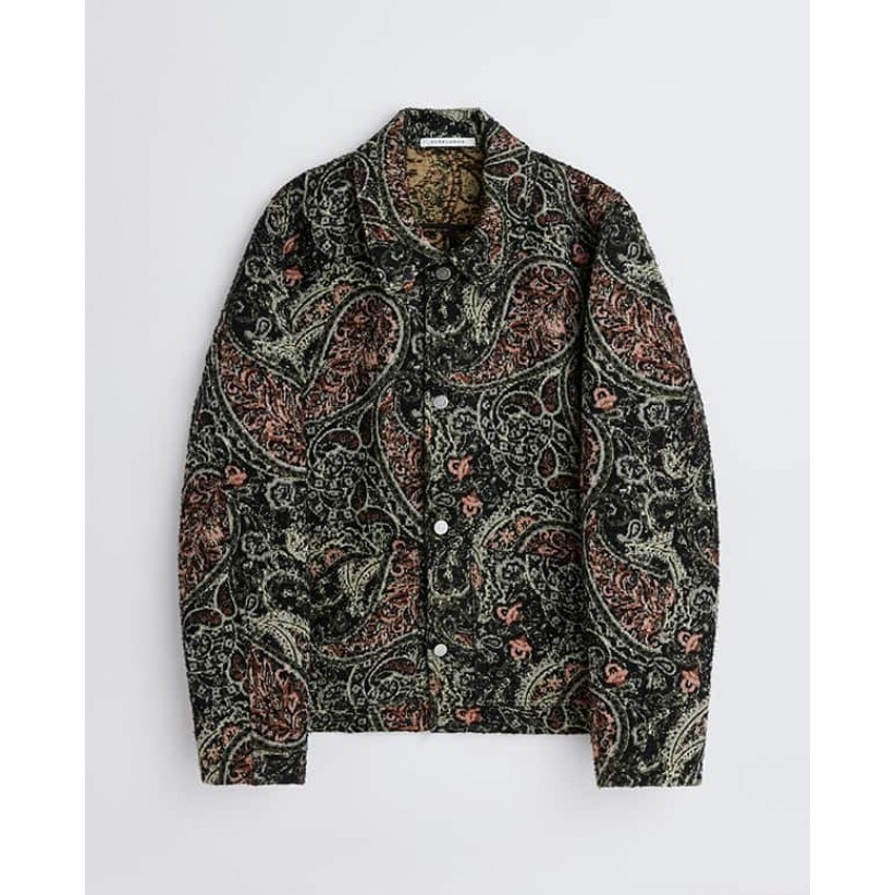 SUNFLOWER, WORKER JACKET I GRØN-SORT