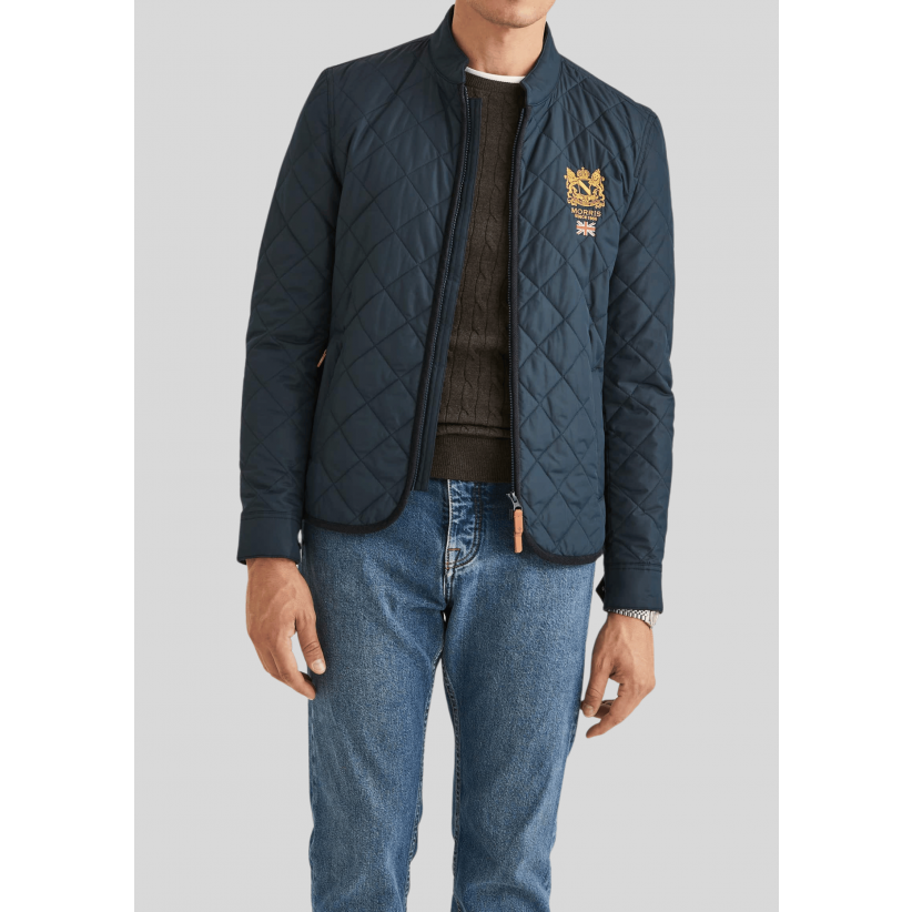 Morris Stockholm, Overtøj, Trenton Quilted Jacket, Odd Blue 