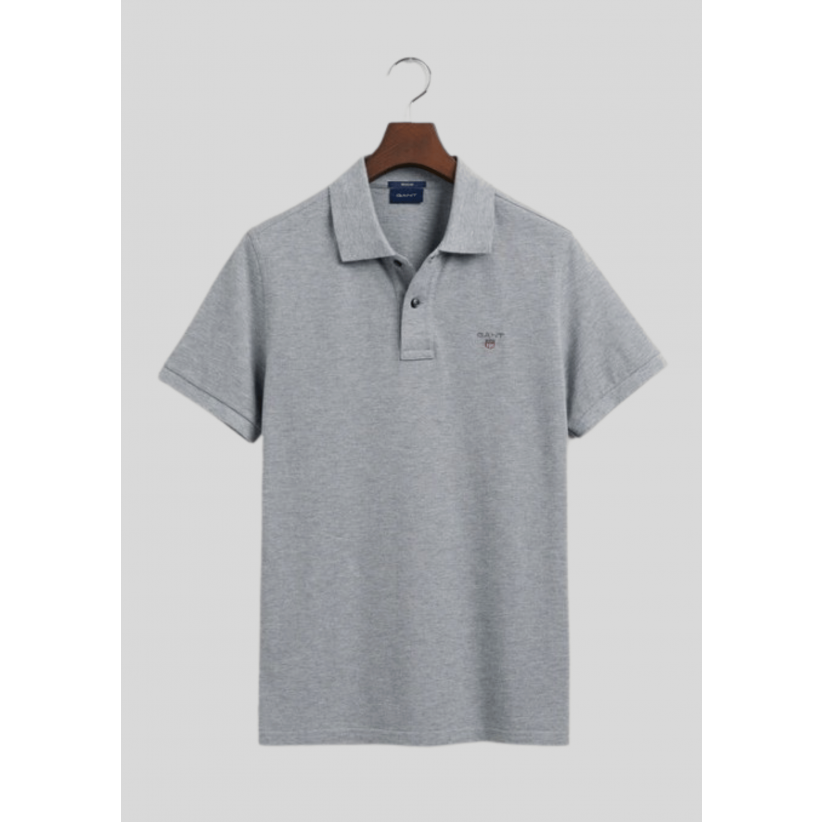 Gant, Polo, Pique, Grå