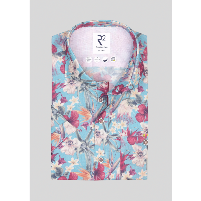 R2SkjorteSSForalViscoseShirtShortSleeve-01