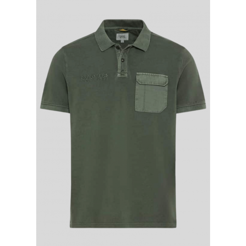 Camel Active, Polo, Badge Pocket, Green