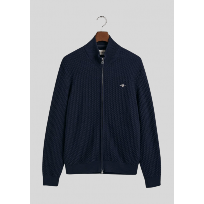 Gant, Strik, Cardigan, Navy 