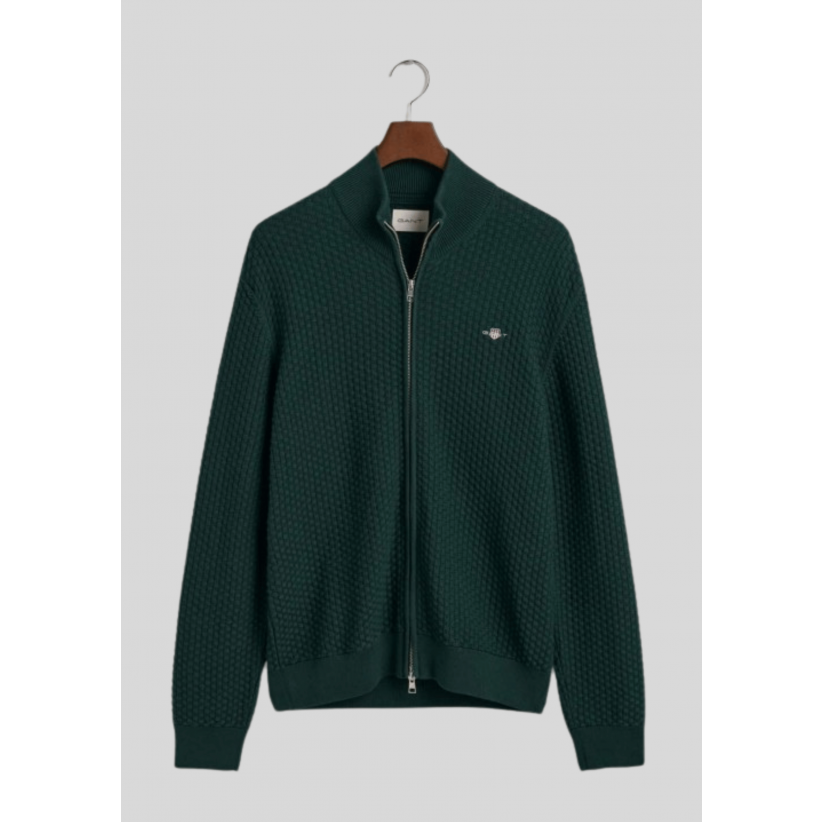 Gant, Strik, Cardigan, Green