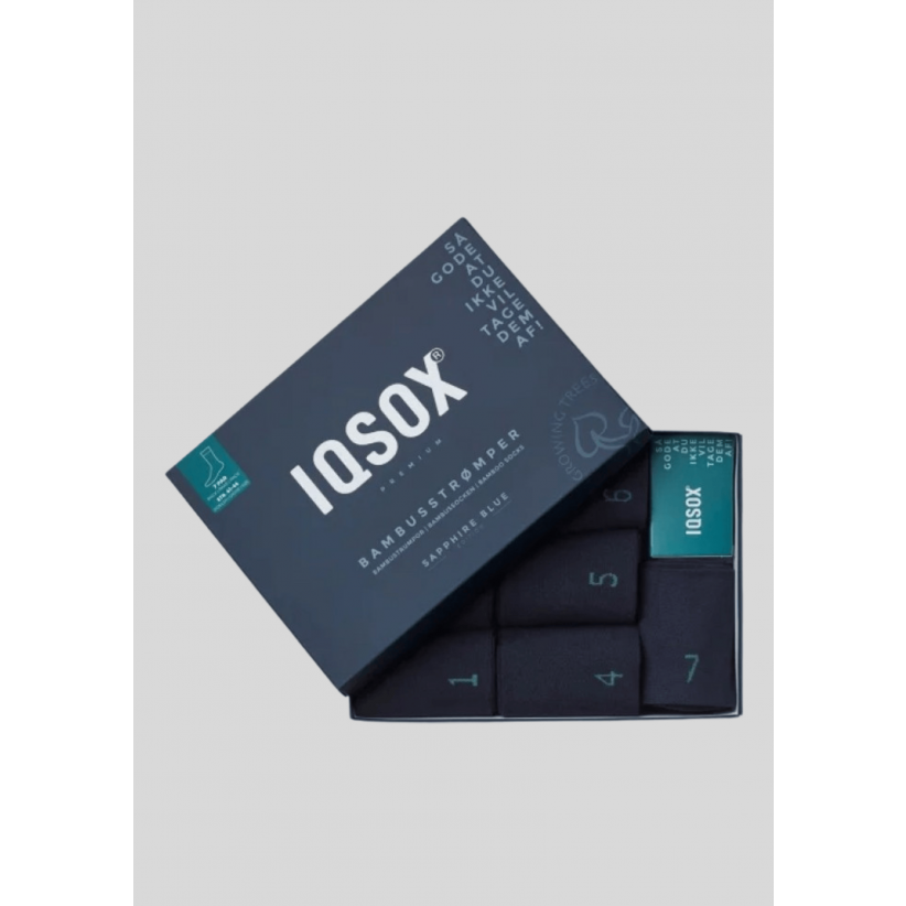 IQ Sox, Strømper, 7-pak Bambus, Navy
