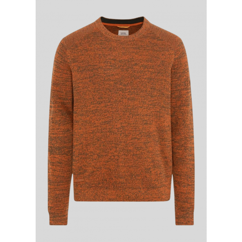 Camel Active, Strik, Cotton Knit, Orange Melange 