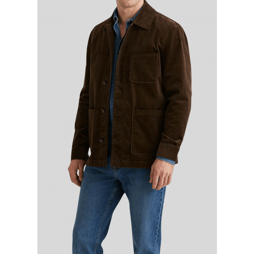 Morris Stockholm, Overshirt, Pennon Shirt Jacket, Brown