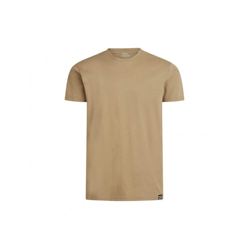 MADS NØRGAARD, THOR T-SHIRT I KHAKI 