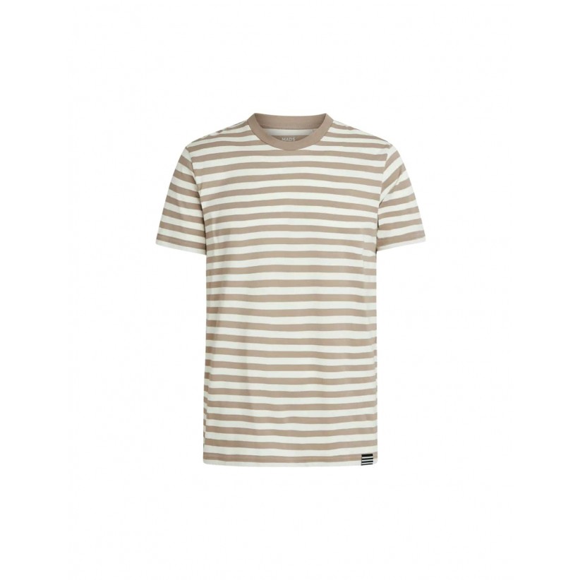 MADS NØRGAARD, MIDI THOR T-SHIRT I HVID-KHAKI