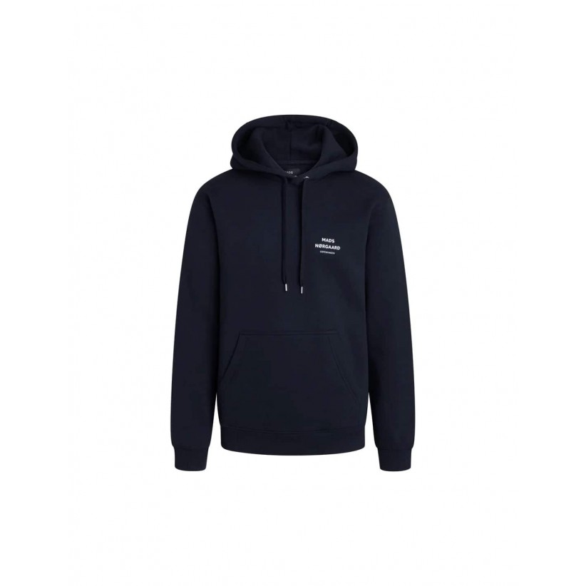 MADS NØRGAARD, STANDARD HOODIE I NAVY