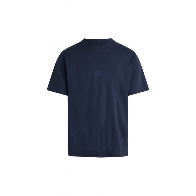T-SHIRT, 'TWIN LOGO' / GRÅ