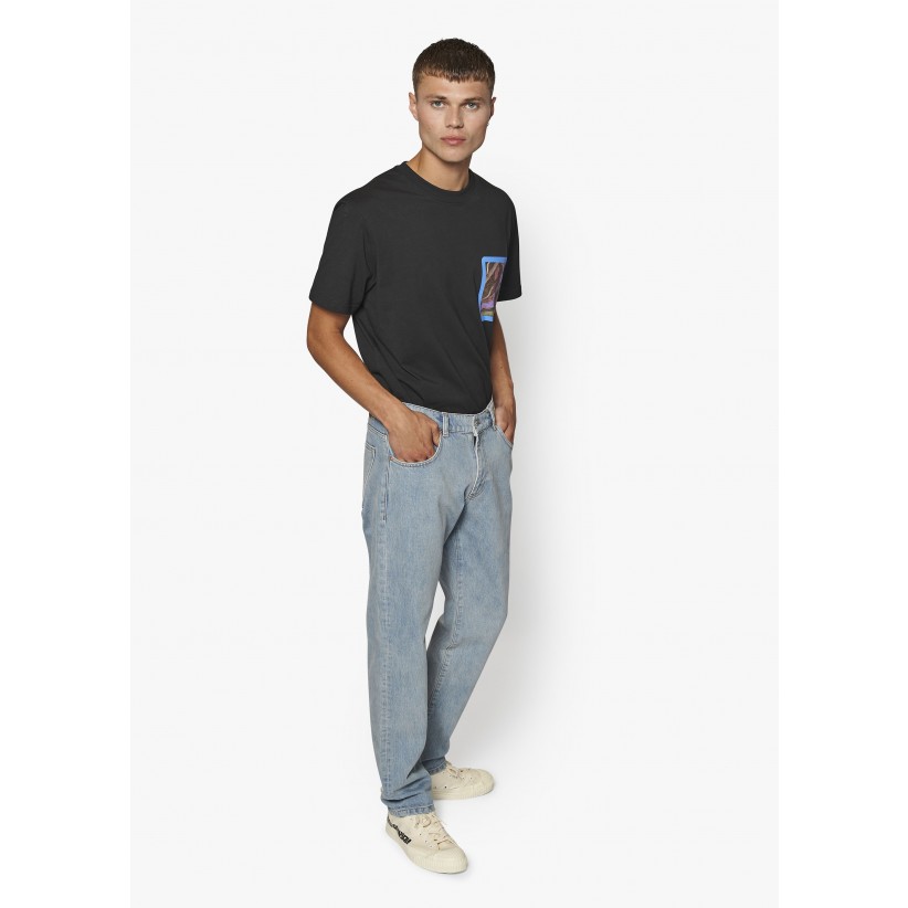 WOODBIRD, DOC STEIN JEANS I LYS BLÅ 