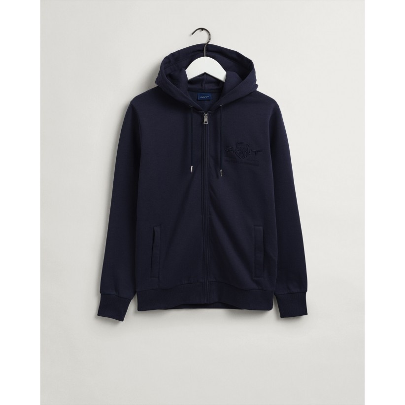 GANT, ARCHIVE ZIP-HOODIE I NAVY