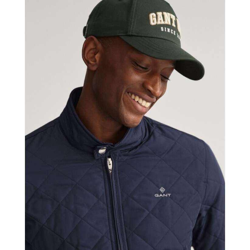 GantJakkeQuiltWindcheaterNavy-01