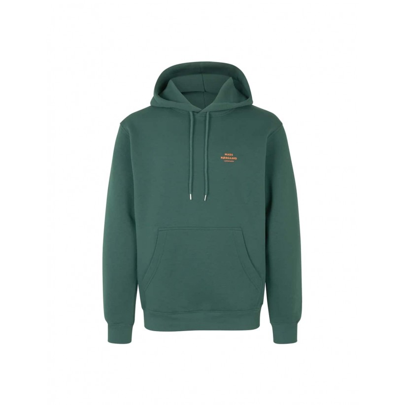 MADS NØRGAARD, STANDARD HOODIE I GRØN