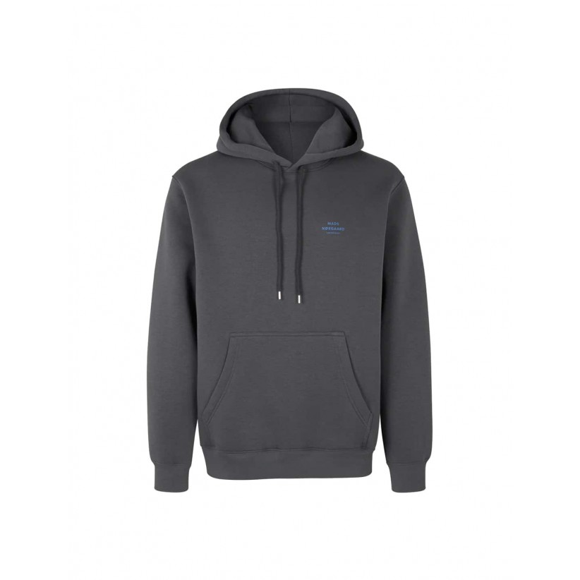 MADS NØRGAARD, STANDARD HOODIE I GRÅ