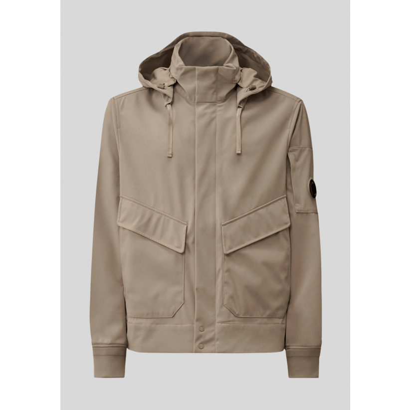C.P. Company, Overtøj, Shell-R Hooded Lens Jacket, Dove
