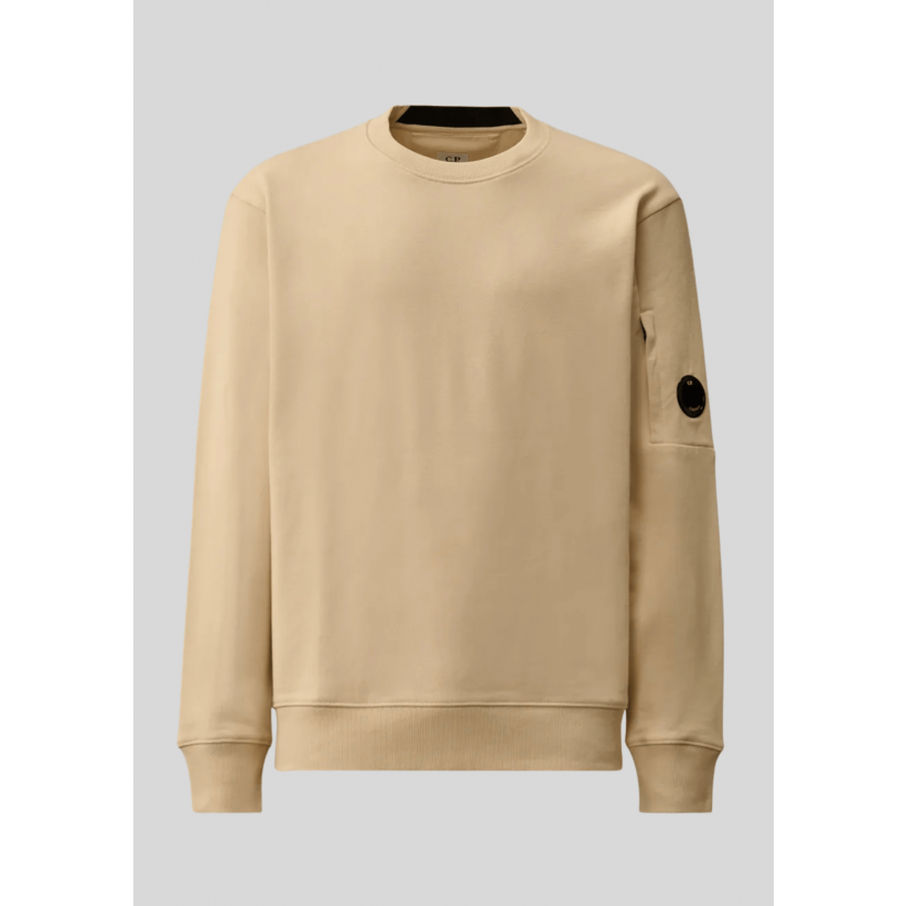 C.P. Company, Sweatshirt, Fleece Raised Fleece Crew Lens, Frozen Dew