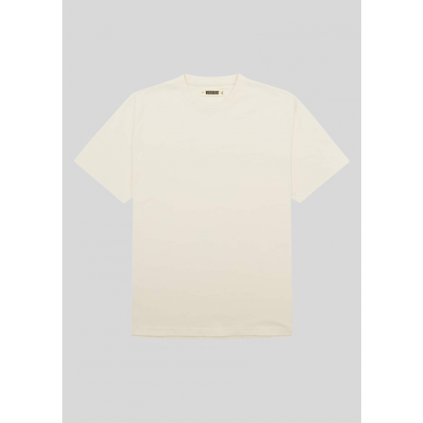 Woodbird, T-shirt, Baine Base Tee, Off White