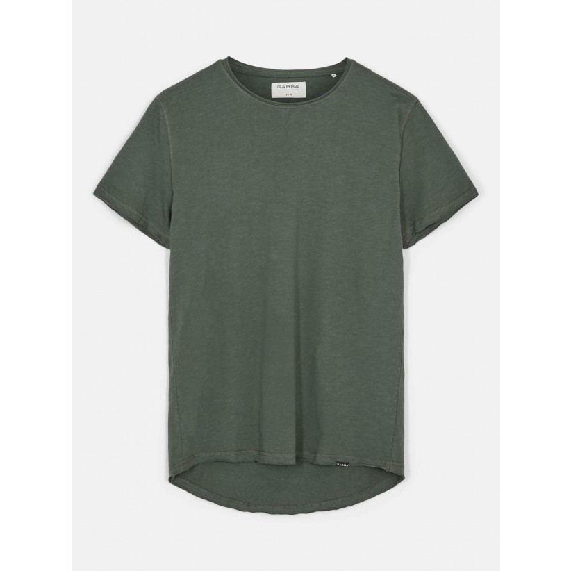 GABBA, KONRAD SLUB TEE I GRØN