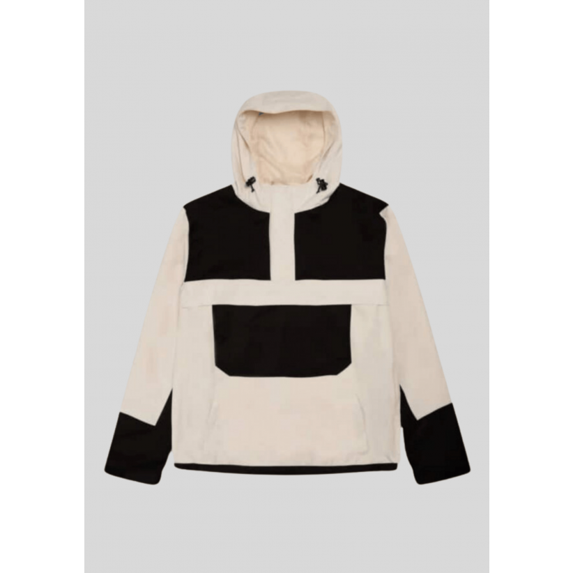 Woodbird, Jakke, Frenzy Frame Anorak, Sort Hvid 
