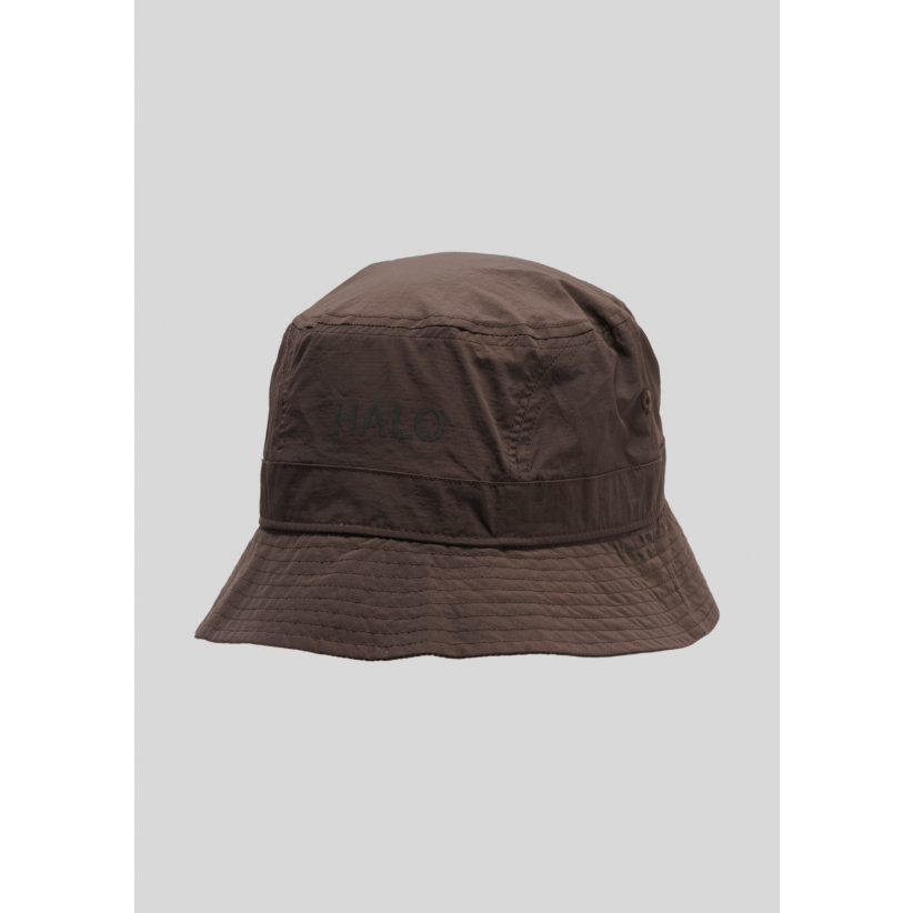 Halo, Hat, Nylon Bucket Hat, Brown