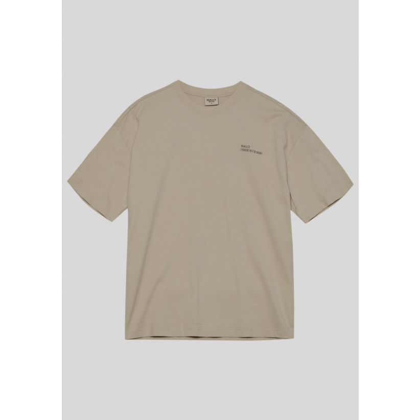 Halo, T-shirt, Graphic Boxy, Beige 