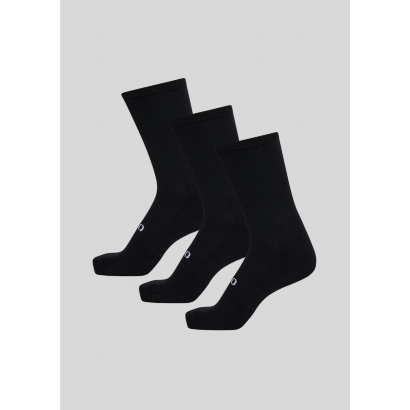 Halo, Strømper, Essential Cotton Socks 3-Pack, Black