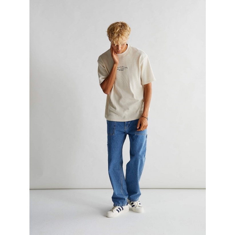 WOODBIRD, DIZZON JEANS I BLÅ