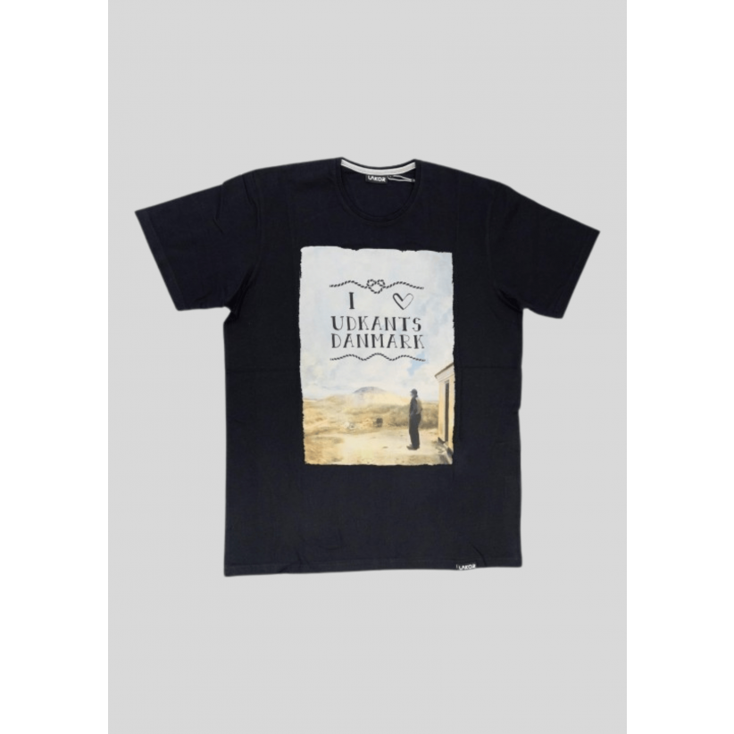 Lakor, T-shirt, Udkants Danmark, Sort
