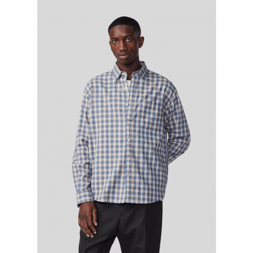 NN07SkjorteDeonFlannel5465BlueCheck-01