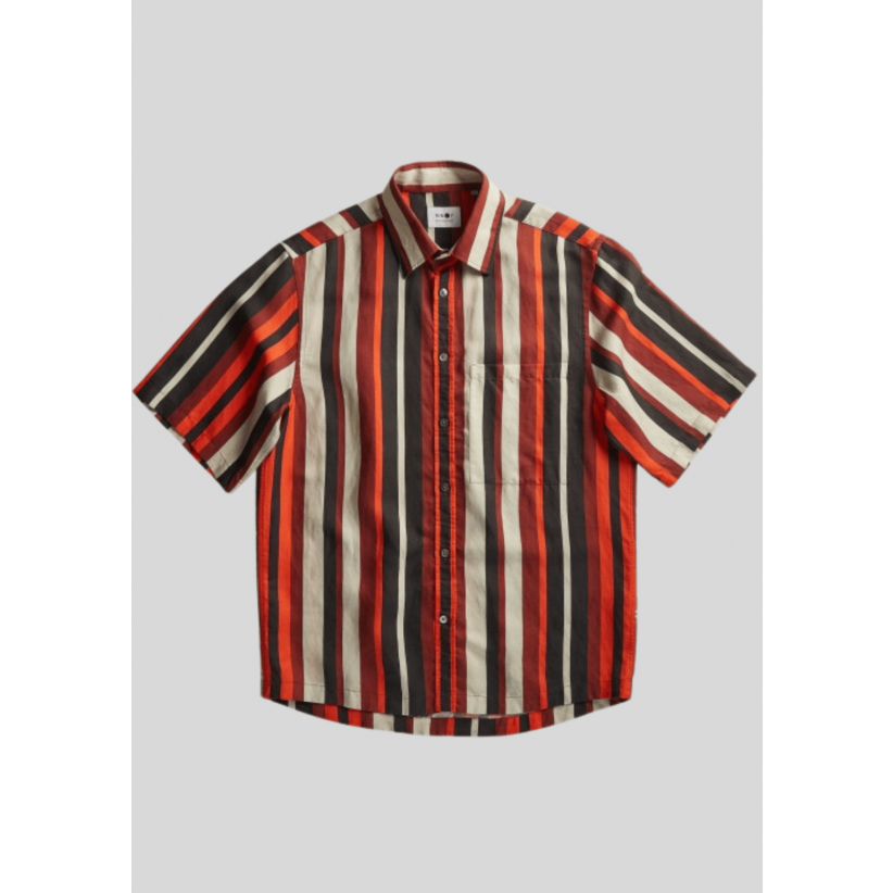 NN07, Skjorte SS, Hans 5020, Red Stripe
