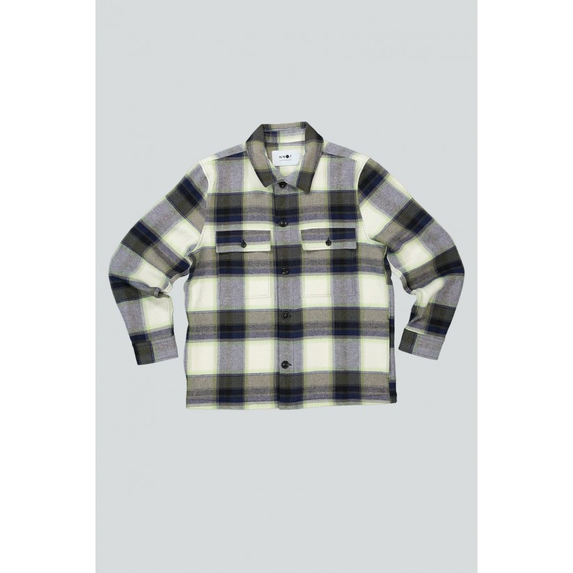 NN07, WILAS 5265 OVERSHIRT I BLÅ 
