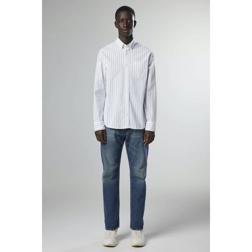 NN07SkjorteArne5246SeersuckerBlackStripe-01