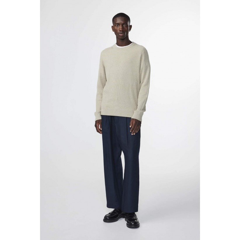 NN07StrikKevin6600SweaterKhakiBeige-01