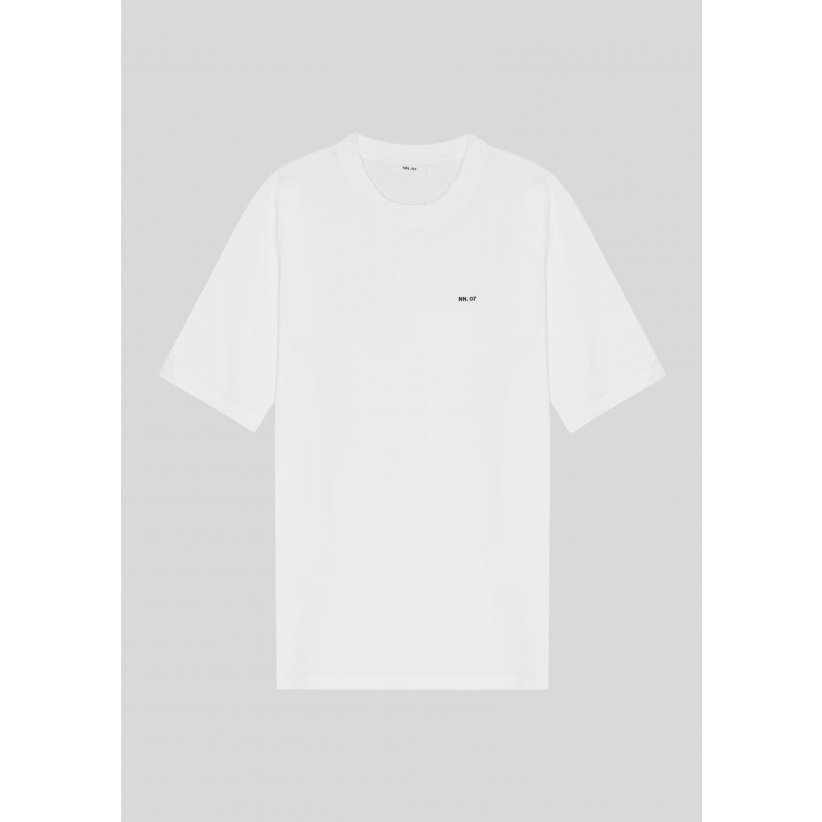 NN07, T-shirt, Adam 3209 T-Shirt EMB, White 