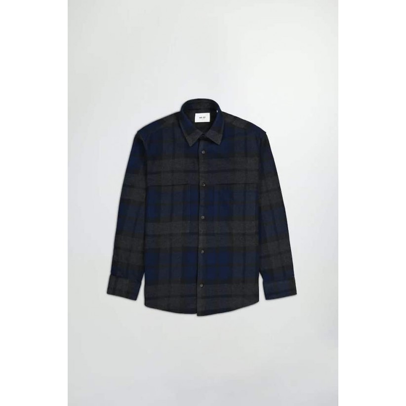 NN07, FREDDY 5292 OVERSHIRT I BLÅ