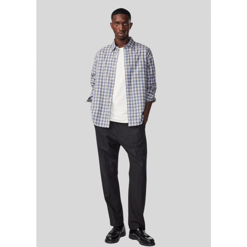 NN07SkjorteDeonFlannel5465BlueCheck-01