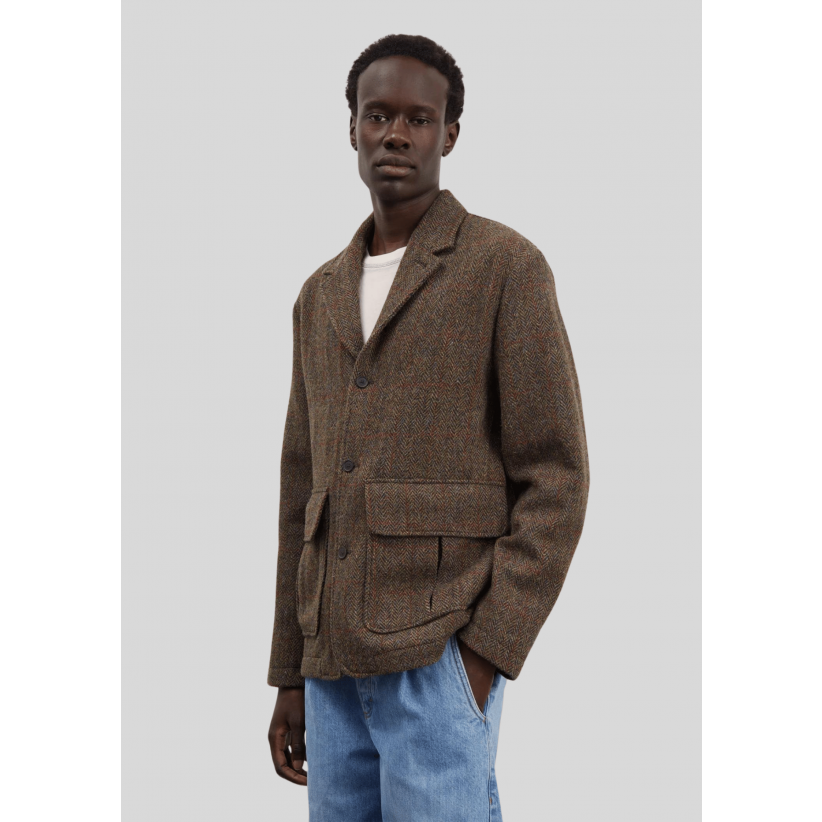 Another Aspect, Blazer, Another Jacket 3.0, Khaki Green Herringbone 