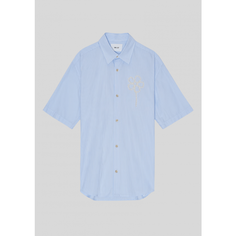 NN07, Skjorte SS, Freddy 5973, Blue Stripe 