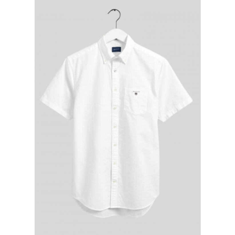 Gant, Skjorte SS, Classic Oxford, White 