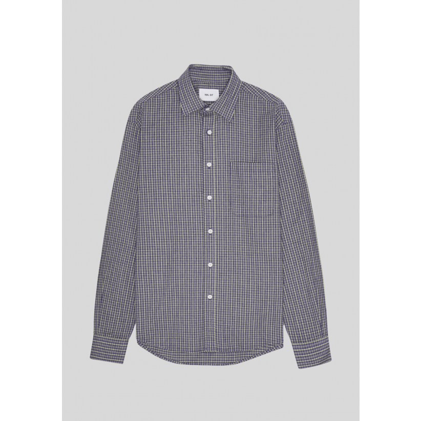NN07, Skjorte, Deon 5465, Indigo Check