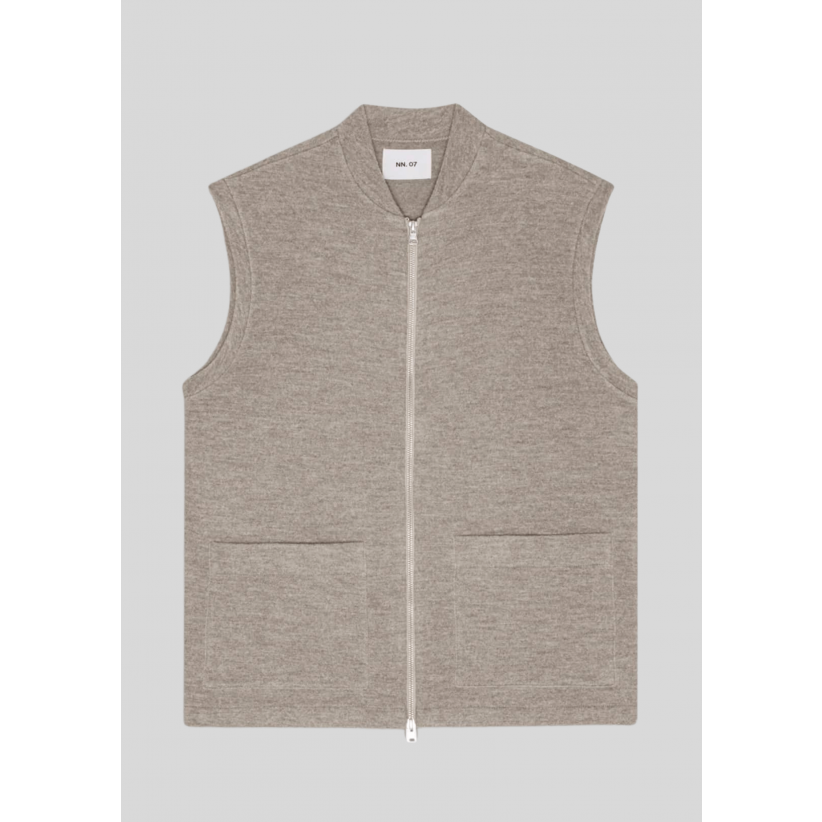 NN07, Overshirt, Boiled Vest 6398, Khaki Beige 