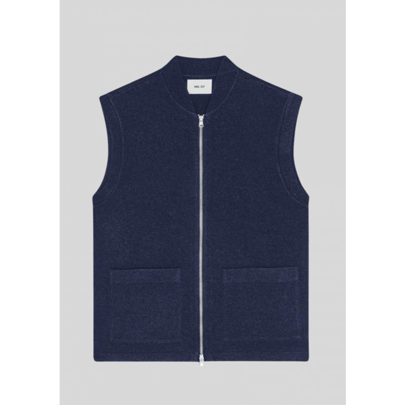 NN07, Overshirt, Boiled Vest 6398, Navy 