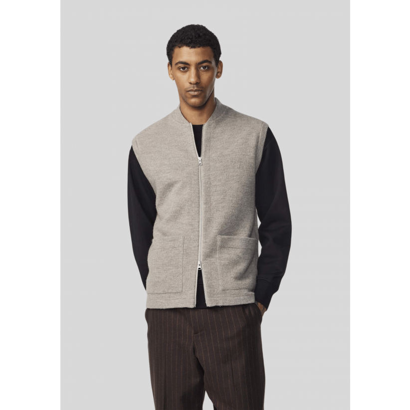 NN07OvershirtBoiledVest6398KhakiBeige-01
