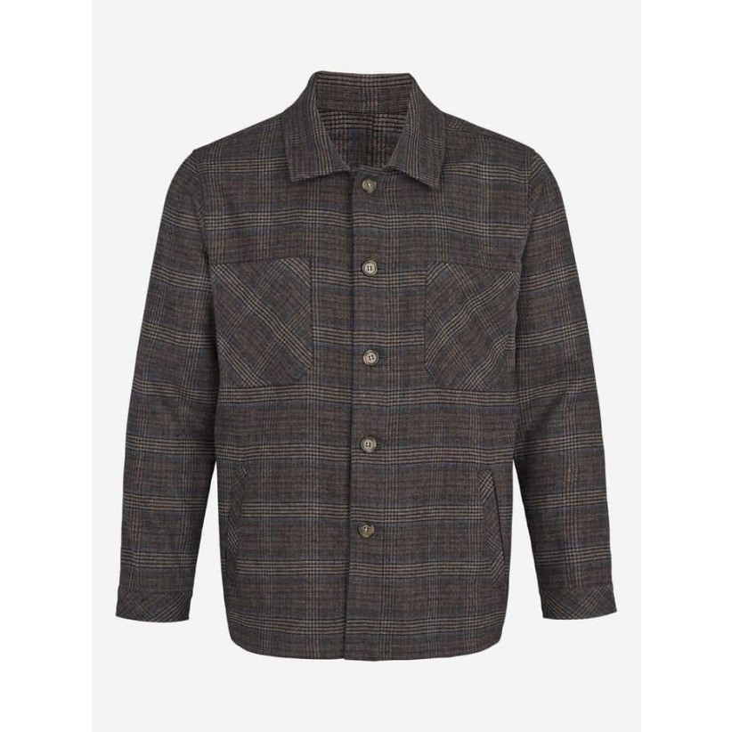 SAND COPENHAGEN, ANDY OVERSHIRT I BRUN TERN