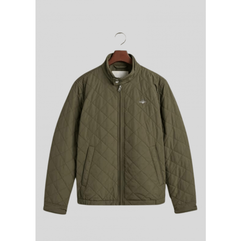 Gant, Overtøj, Quilt Windcheater, Green