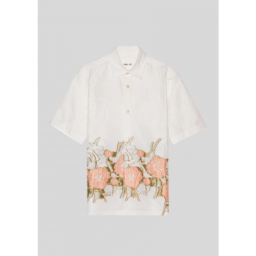 NN07, Skjorte SS, Freddy SS 5578, White Multi
